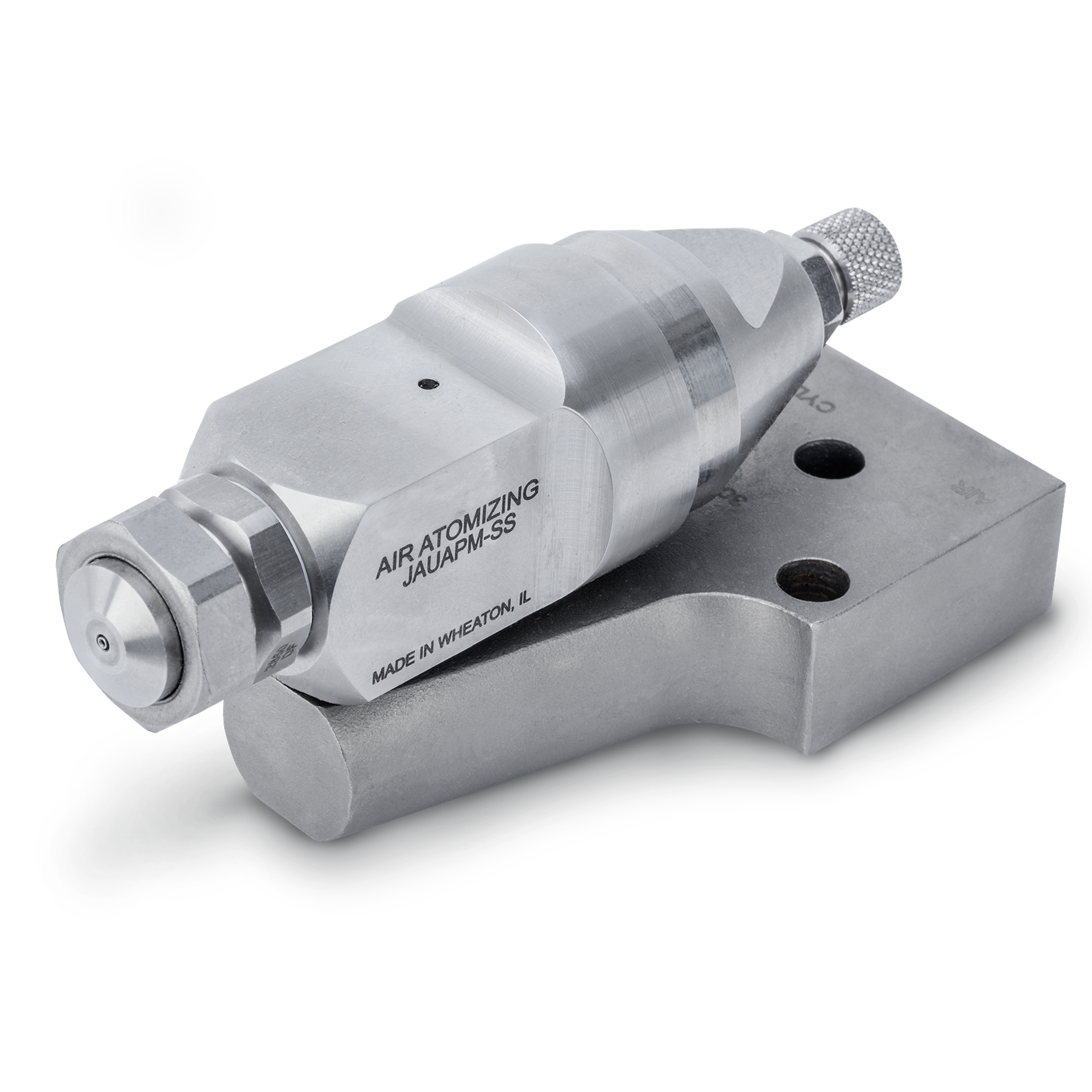 Automatic Air-Actuated Air Atomizing Nozzle, Brass Nickel-Plated with ...