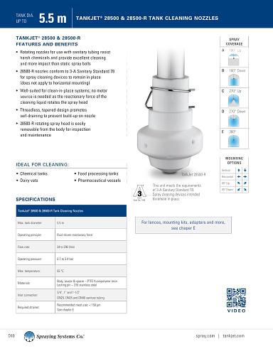 Tank Cleaning Catalog TankJet 28500 - 28500R