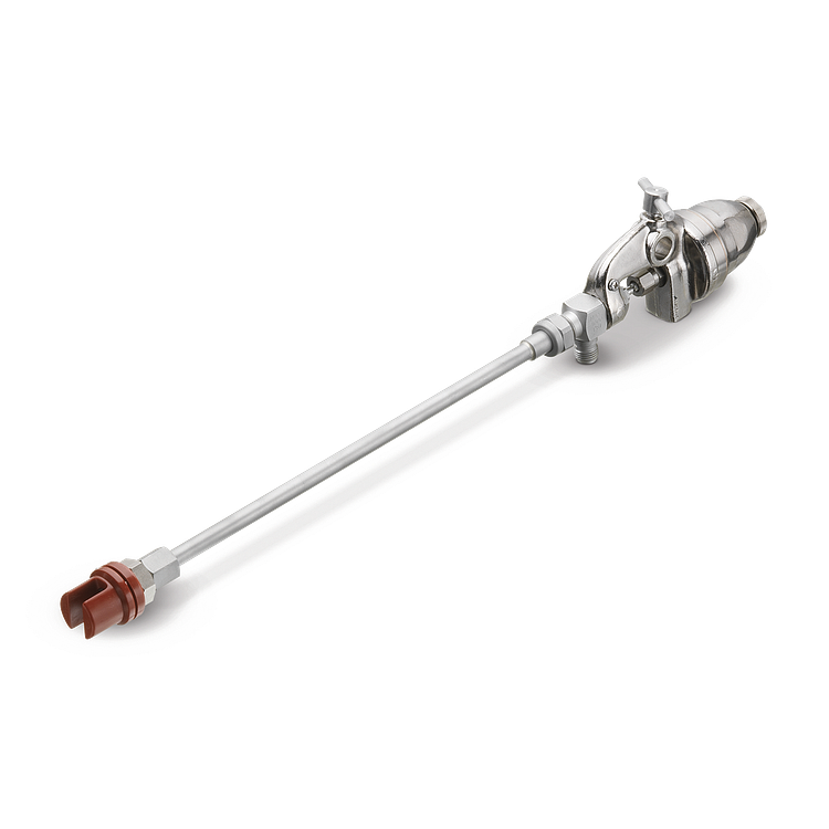 AirActuated Hydraulic Nozzle with Flow up to 0.6 gpm and Rear Knob for Locking CleanOut Needle