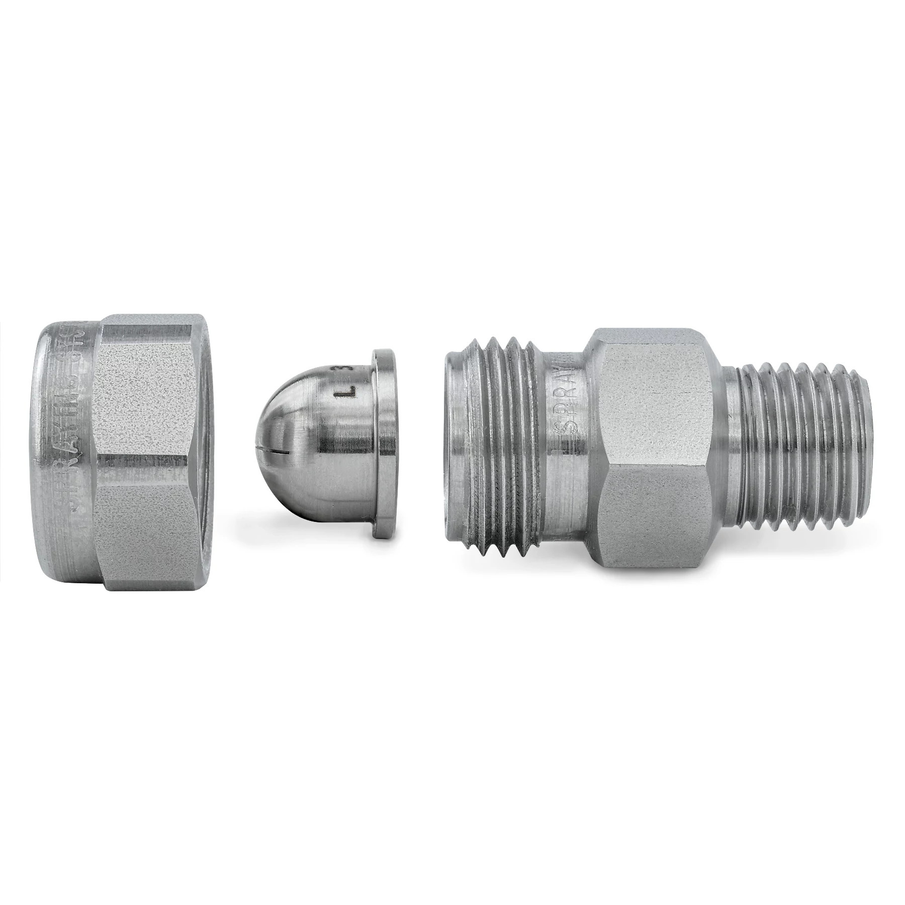 UniJet® Blow-Off Nozzle Assembly, 1/4TT-SS+R-316SS | Spraying