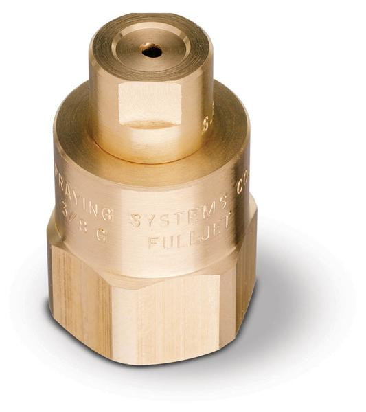 Oval Spray FullJet® Nozzle, Brass, 3/8G-4.9VL | Spraying Systems Co.