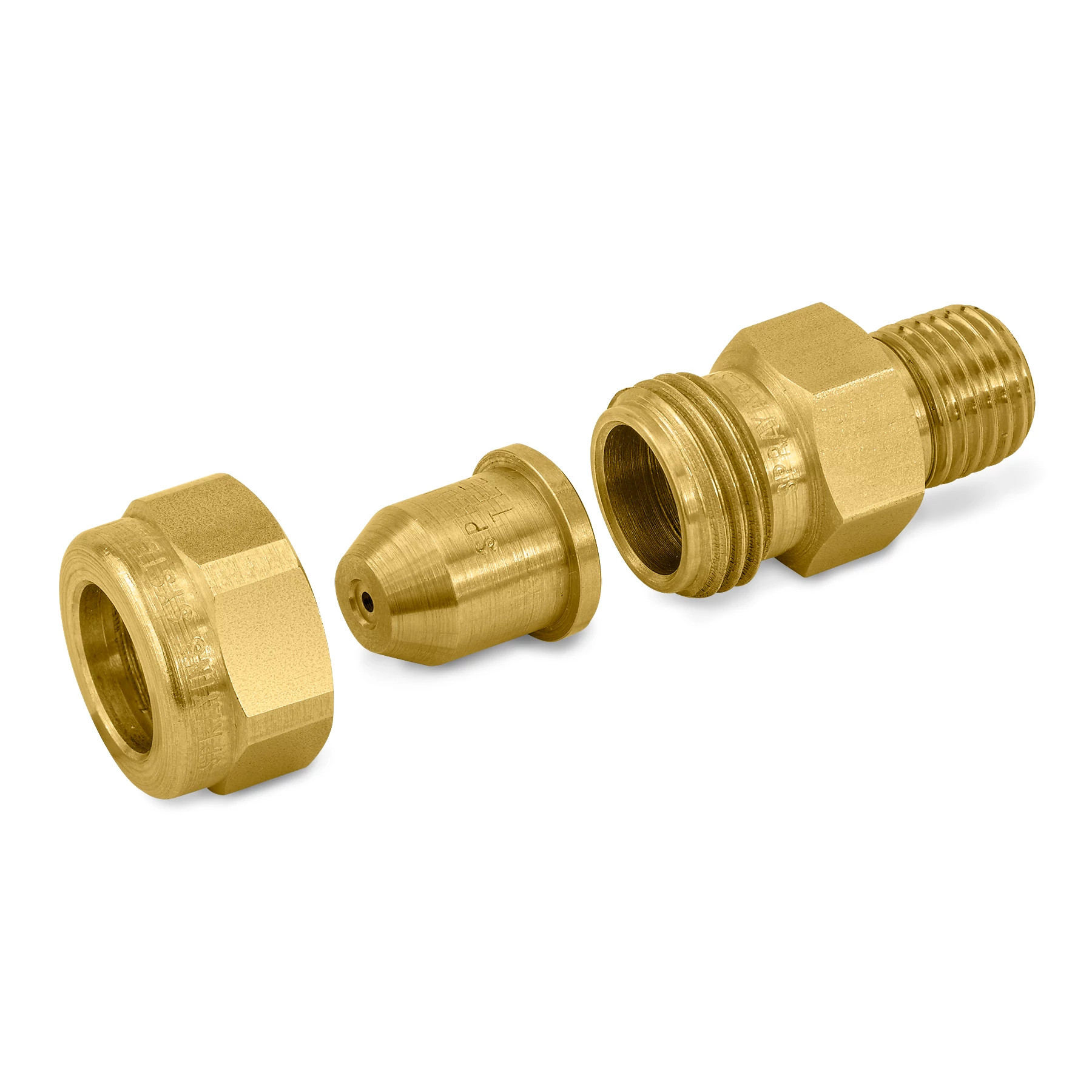Full Cone, UniJet® Nozzle, Brass, 1/4TT+TG-0.3 | Spraying Systems Co.