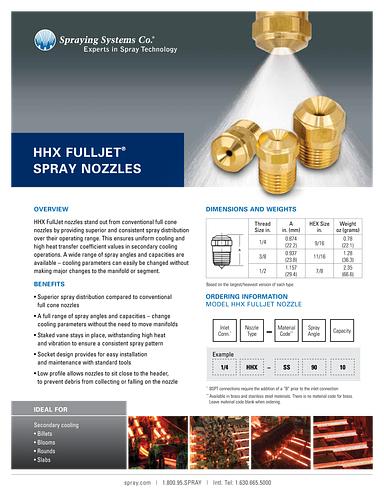 HHX FullJet Nozzles