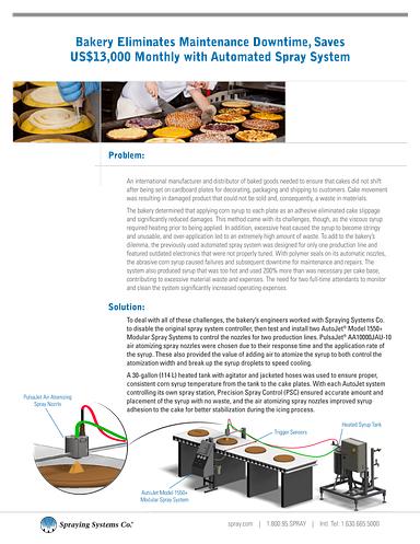 CS212 Bakery Saves with Auto Spray-System