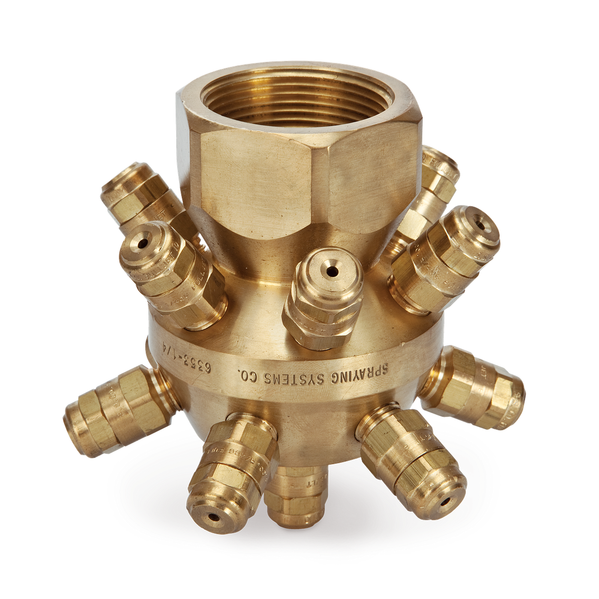 TankJet® Nozzle, Brass and Stainless Steel, 6353-3/8HHMFP-SS6022 ...