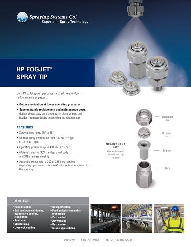 B793 HP FogJet Spray Tip