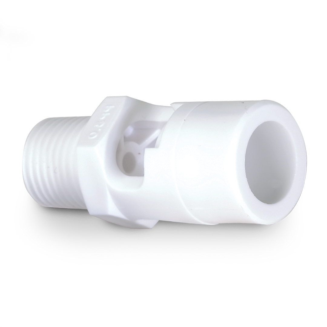 46550ME Mini Tank Mixing Eductor, Kynar, 46550B1/4ME3.0KY