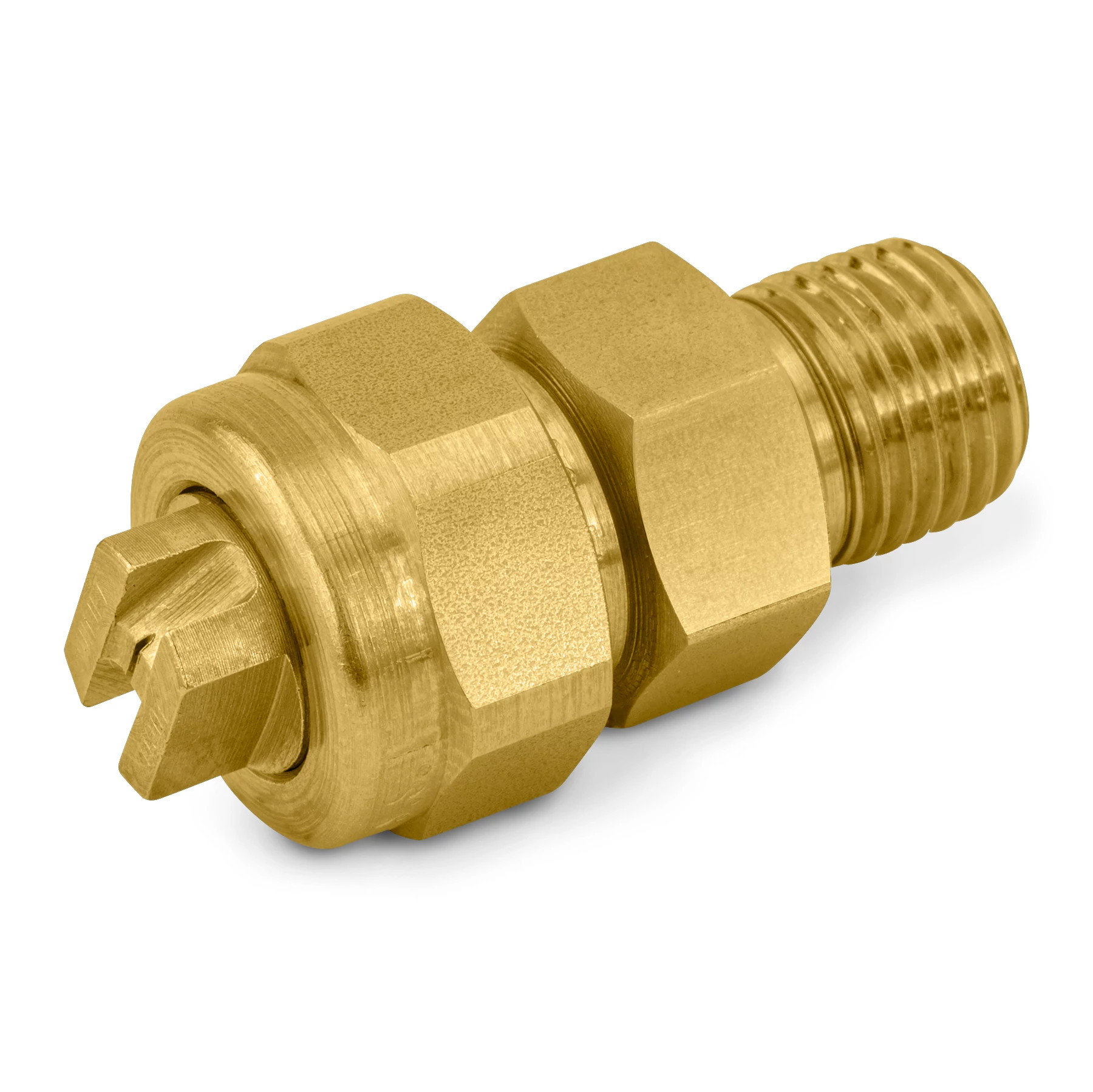 Flat Fan, UniJet® Nozzle, Brass, 1/4TT+U11002 | Spraying Systems Co.
