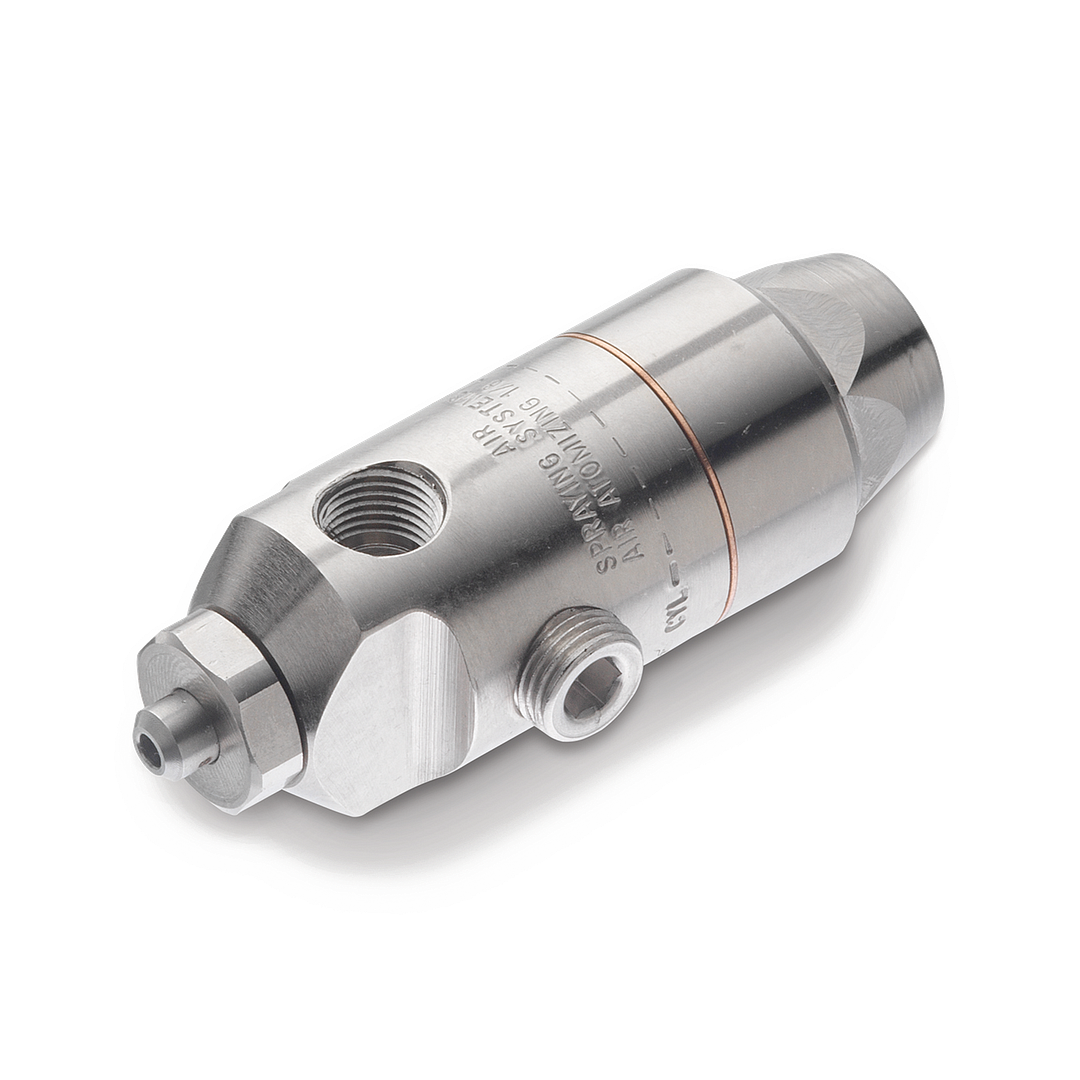 AirActuated Air Atomizing Nozzle with 1/8" Inlet, 1/8JJAU Spraying