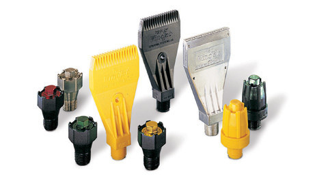 WindJet® Flat Fan Air Nozzle, Polyphenylene Sulfide (RY