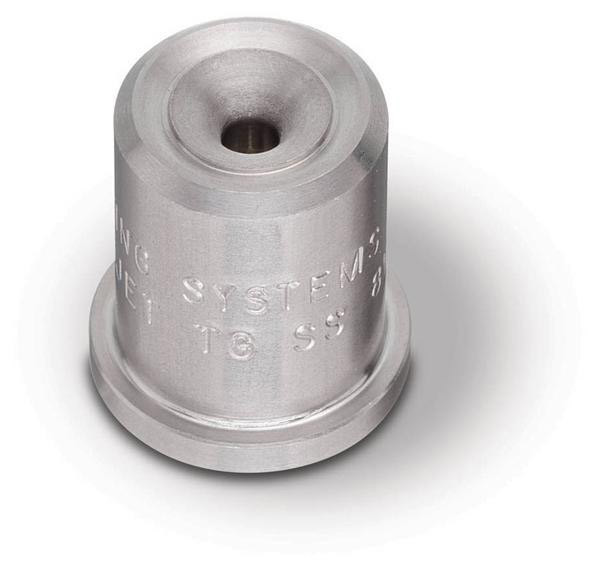 Full Cone, Wide-Angle UniJet® Nozzle, 303 Stainless Steel, TG