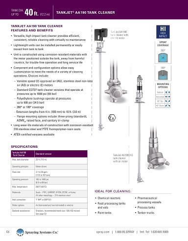 TankJet AA190 Tank-Cleaner